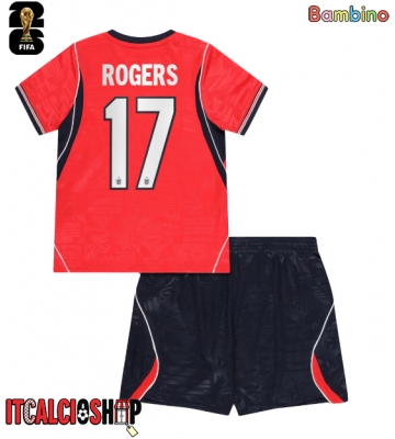 Inghilterra Morgan Rogers #17 Seconda Maglia Bambino Mondiali 2026 Manica Corta (+ Pantaloni corti)